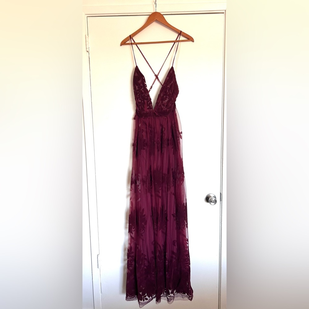 Windsor Morgan Formal Flocked Velvet
Dress Size Small